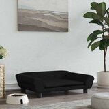  Krevet za pse crni 70 x 48 x 22 cm baršunasti | shoptok.hr