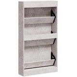 Ormarić za cipele boja betona 59x17x108 cm konstruirano drvo | shoptok.hr