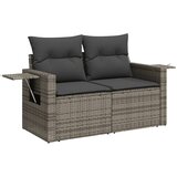  9-dijelni set vrtnih sofa od poliratana s jastucima sivi | shoptok.hr