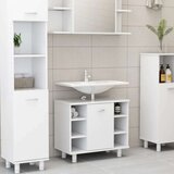  4-dijelni set kupaonskog namještaja od iverice bijeli | shoptok.hr
