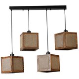 Opviq kumsal 8702-6 rattanwalnutblack chandelier | ePonuda.com
