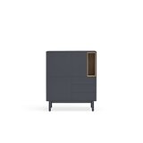 Teulat Tamno siva visoka komoda 100x120 cm Corvo - Cijene