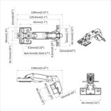  Šarka 12 pcs Nikla 139 x 64,1 x 10 mm Željezo | shoptok.hr