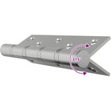  Šarka 4 kom. 125 x 75 x 13 mm Srebrna Čelik | shoptok.hr