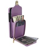 INORCO Za Samsung Galaxy S22 5G PU usnje + etui z režo za kartico TPU, ovitek za telefon z zadrgo in stojalom s trakom čez telo, (22036446) | Shoptok.si