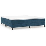  Krevet s oprugama i madracem tamnoplavi 160x200 cm baršunasti | shoptok.hr