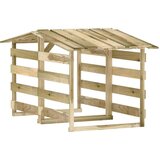vidaXL Pergola s streho 2 kosa 100x90x100 cm impregnirana borovina | Shoptok.si