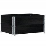  Okviri za palete 2 kom crni 80x60 cm od masivne borovine | shoptok.hr