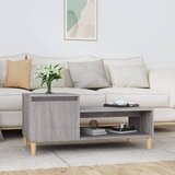 The Living Store Klubska mizica Siva sonoma 100x50x45 cm inženirski les - Klubska Mizica, (21574815) Cene