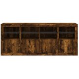  Komoda s LED svjetlima boja dimljenog hrasta 163x37x67 cm | shoptok.hr