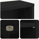 Cd ormar Crni hrast 65 x 23,5 x 97,5 cm Konstruirano drvo | shoptok.hr