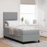  Krevet s oprugama i madracem i LED svjetlom svjetlosiva 80 x 200 cm tkanina | shoptok.hr