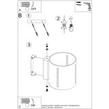  Stenska svetilka INEZ črna, (21347186) | Shoptok.si