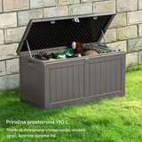 Vonhaus Plastična vrtna škatla za shranjevanje 190 L | Shoptok.si