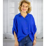 Pri Elegant oversize shirt with decorative collar "VIVIANNE" | shoptok.hr