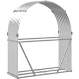  Držač za cjepanice srebrni 120x45x140 cm od pocinčanog čelika | Eponuda.com