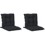  Set jastučića za nisku stolicu 2 pcs Melange crna | shoptok.hr