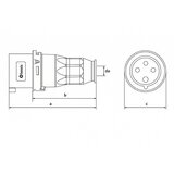  utikač uko-uto bemis IP44 16A 3P+E 380V BC1-1504-2011 | Eponuda.com