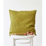 Linen Tales Zelena lanena prevleka za okrasno blazino Classic, 50 x 50 cm Cene