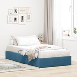  Otomanski krevet s pohranom Tamno plava 100 x 200 cm Baršun | shoptok.hr