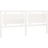 Maison Chic posteljno vzglavje - vzglavna omarica - nočna omarica belo 205,5x4x100 cm trdna borovina, (21706498) | Shoptok.si