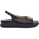 GOODIN Flat sandals black with decoration Cijene
