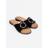 GOODIN Black women's flip-flops with a zirconia buckle | Shoptok.si