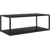 vidaXL Stolić za kavu crni 100 x 50 x 35 cm od kaljenog stakla | shoptok.hr