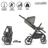 Coccolle Otroški voziček 2v1 Serry Moss zelena | Shoptok.si