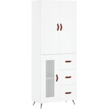  Visoka komoda bijela 69,5x34x180 cm konstruirano drvo | shoptok.hr