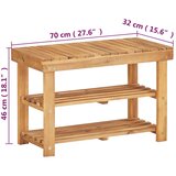  Stalak za cipele od masivnog bagremovog drva 70 x 32 x 46 cm | shoptok.hr