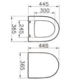 Vitra RN030S Sento tanka WC deska s počasnim zapiranjem "Soft Close" | Shoptok.si
