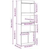 vidaXL Visoka omara bela 63x33x180 cm inženirski les | Shoptok.si