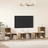 vidaXL Set TV stalka s policom s pohranom 6 pcs Konstruirano drvo Cijene