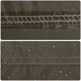 Tipi šator s krovom Smeđa siva 250 x 250 cm Poliester i čelik | shoptok.hr