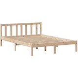  Krevet s regalom za knjige bez madraca 150 x 200 cm od borovine | shoptok.hr