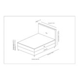 Hanah home Sonata Set 120 x 200 v2 - Dusty Rose Dusty Rose Single Mattress, Base & Headboard | ePonuda.com