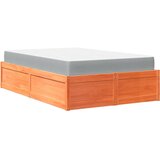  Krevet s madracem voštano smeđi 120 x 190 cm od borovine | shoptok.hr
