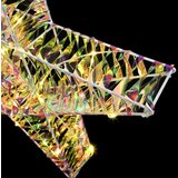 vidaXL 3D zvezda med 50 LED Toplo bela 55 x 52.5 x 9 cm PET | Shoptok.si