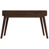 Pisalna miza v orehovem dekorju 50x120 cm Cassie –
