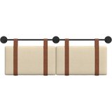  Držeće uzglavlje Zidne Krema 130 x 55 x 5 cm Antikni PU | shoptok.hr