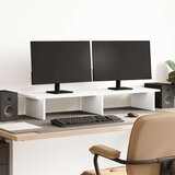  Stalak za monitor bijeli 100 x 27 x 15 cm od konstruiranog drva | shoptok.hr