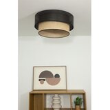  plafonska svetiljka borho 1xE27/60W/230V, prečnik 50 cm, crna/juta | Eponuda.com