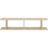 vidaXL zidne police 2 kom boja hrasta 90x18x20 cm konstruirano drvo | shoptok.hr