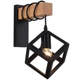 Vidik 21282 ZIDNA SVJETILJKA KOCKA S DRVENIM POSTOLJEM | shoptok.hr