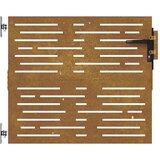  Vrtna vrata 85x100 cm od čelika COR-TEN četvrtasti dizajn | shoptok.hr