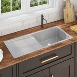 The Living Store Ročno izdelano kuhinjsko pomivalno korito nerjaveče jeklo - Kuhinjsko Korito, (21750089) | Shoptok.si