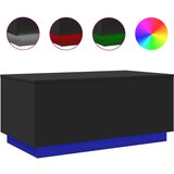 Furnova Klubska mizica z LED lučkami črna 90x50x40 cm, (21914370) | Shoptok.si