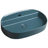 Sapho Modrozelen keramičen umivalnik 60x40 cm Infinity Oval – | Shoptok.si