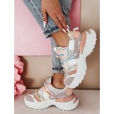 DStreet Sneakersy damskie na wysokiej platformie BEASTAR kolorowe | Shoptok.si